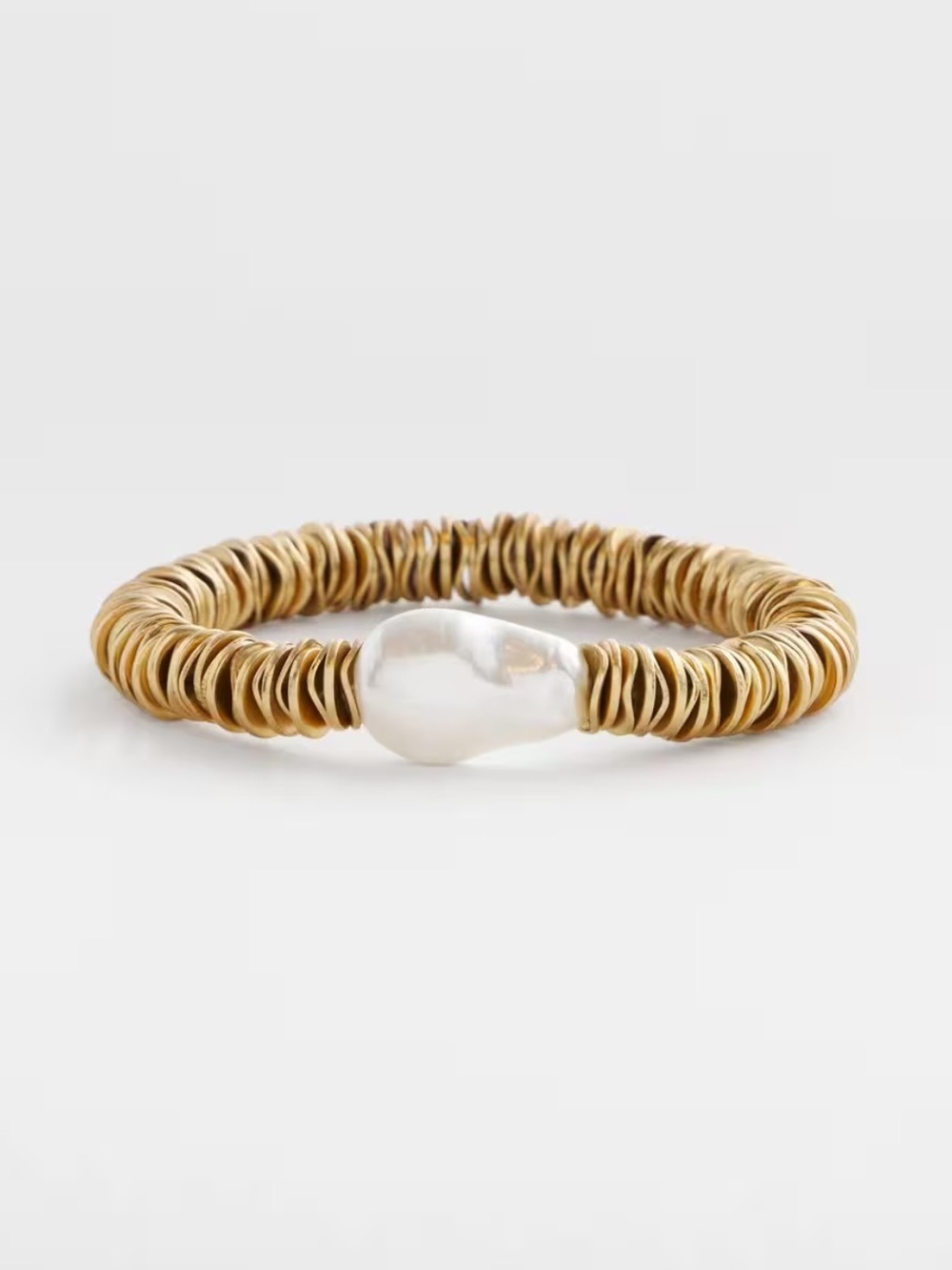 Chico's Modern Pearl Goldtone Bracelet
